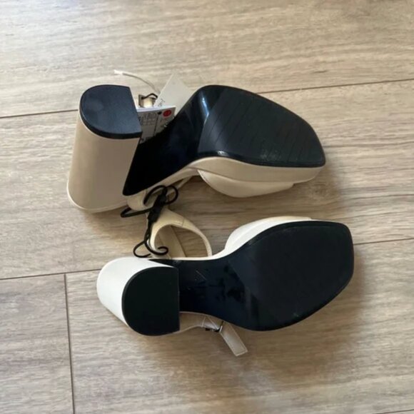 Zara High Heeled Platform Sandals EUR 37 - Picture 11 of 12